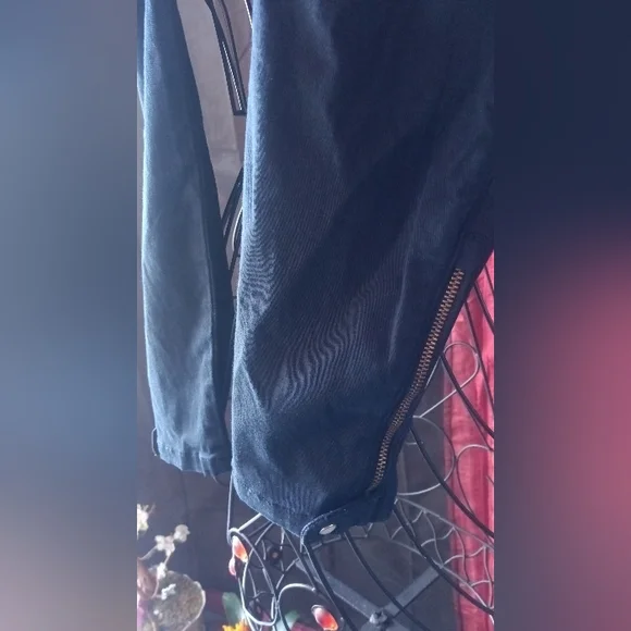 LEVEL 99 Premium Denim Riley Moto skinny jeans size 27 dark blue - Picture 7 of 8